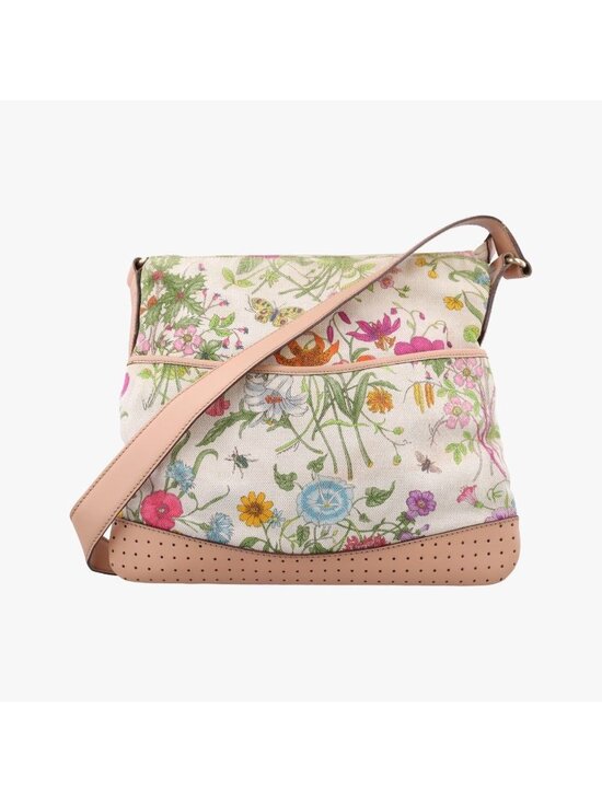 Gucci Handbags - Gucci Flora Multicolor Ivory Canvas Leather